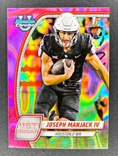 JOSEPH MANJACK IV, 2024 Bowman U Chrome 1st 🏈 PINK LAVA Refractor, HOUSTON