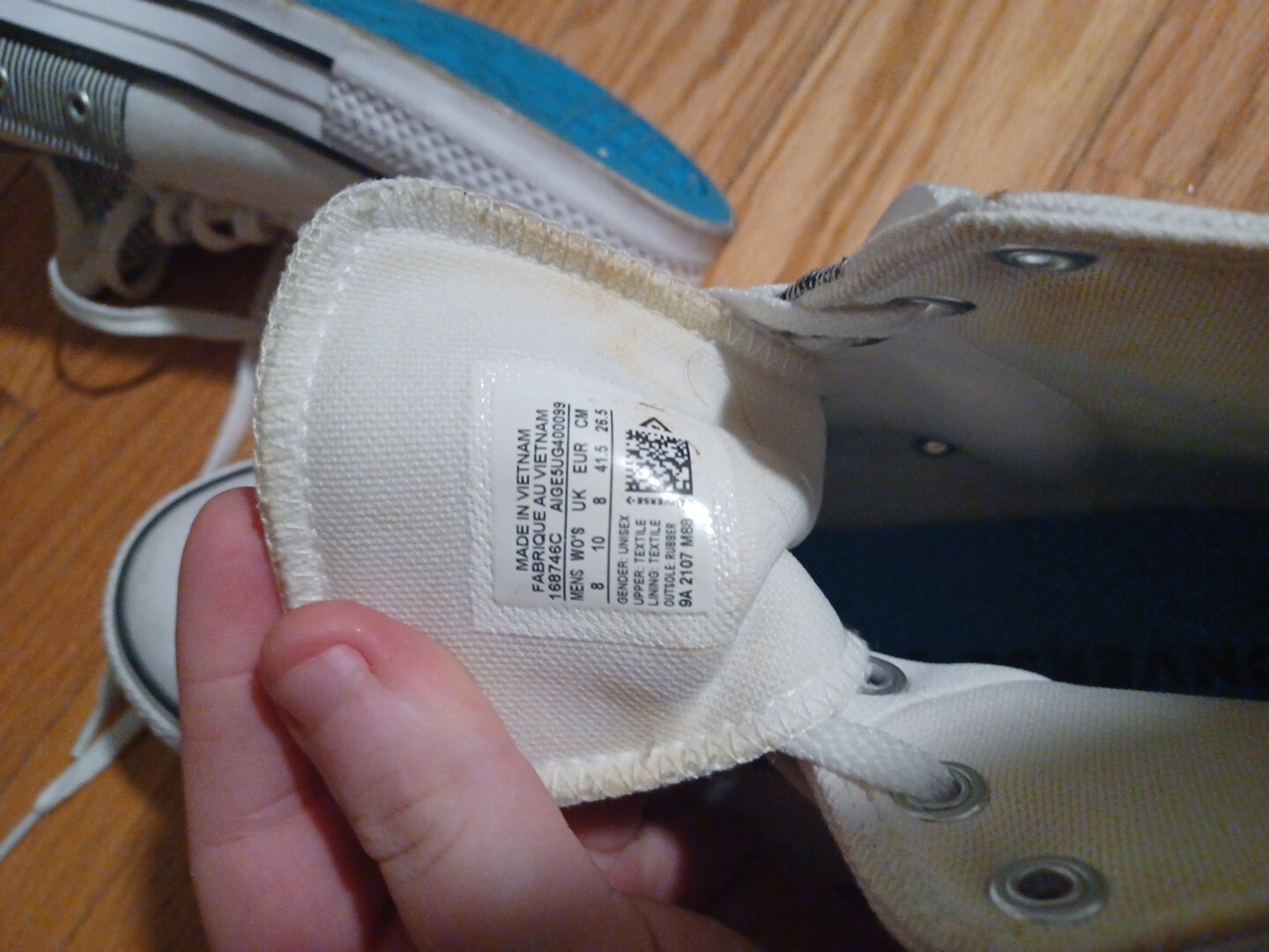 White Patchwork Converse - image 6