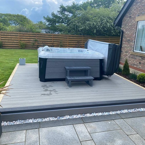 🔥3.66Mx146x25mm DEEP EMBOSSED COMPOSITE DECKING BOARDS🔥FREE FIXINGS & DELIVERY - Picture 6 of 13
