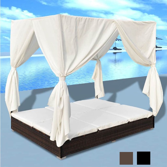 Polyrattan Tagesbett Xxl Doppelliege Von Bb Sport Gunstig Kaufen Ebay