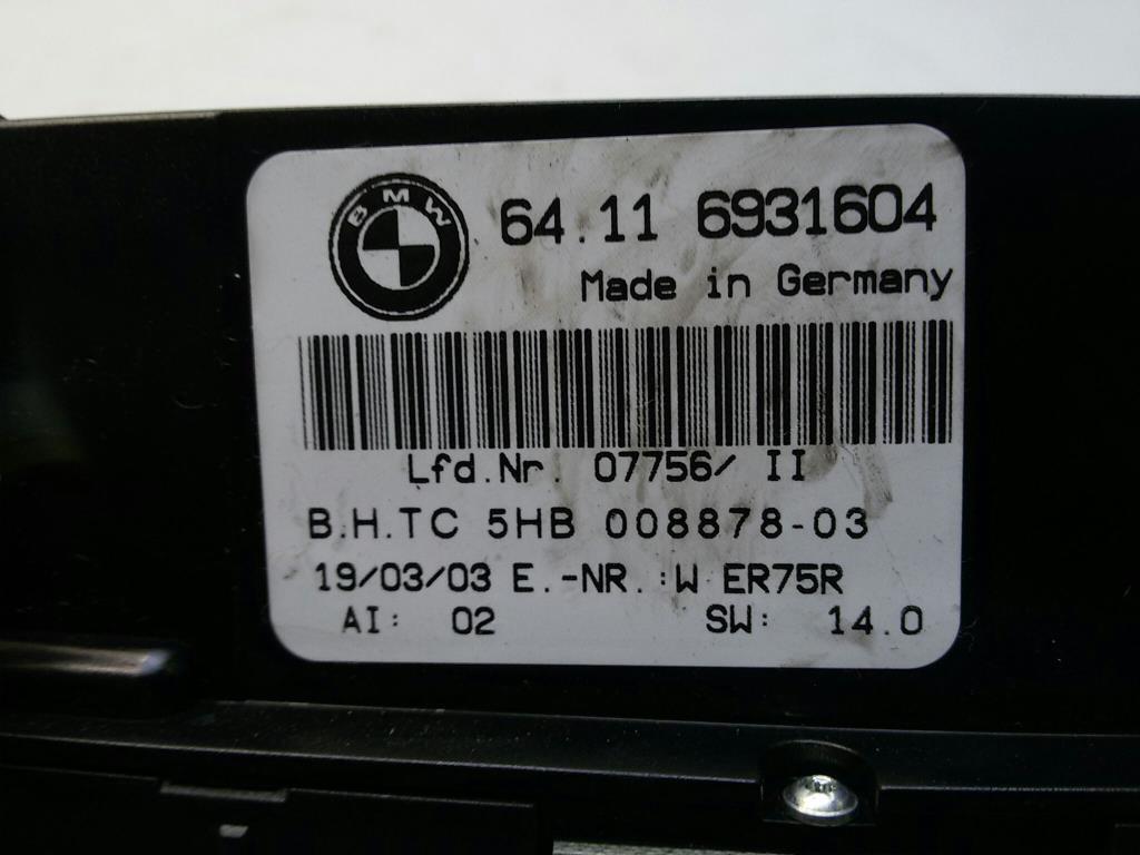 BMW 3er E46 330CI Coupe Bj.2004 original Klimabedienteil  