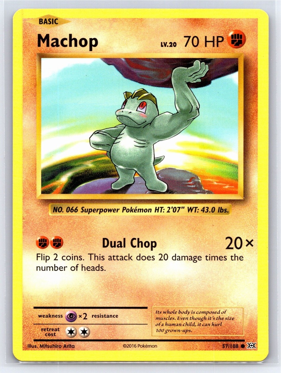 2016 Pokemon TCG - XY Evolutions - Regular Machop 57/108 | eBay