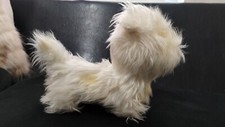 Vintage R. Dakin Plush White Butterscotch Schnauzer Plush Stuffed Dog