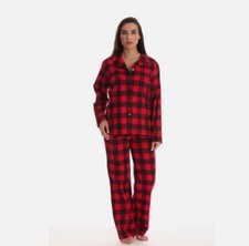 Wondershop Holiday Buffalo Check Plaid Pajama Set - Black Red Sz 1X NWT