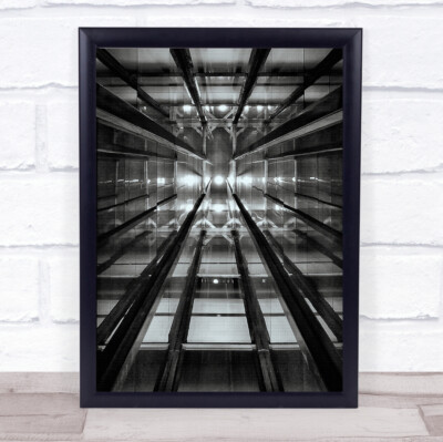 Aufzugsschacht Casa Confetti Infinity Fluchtpunkt Perspektive Lift Kunstdruck