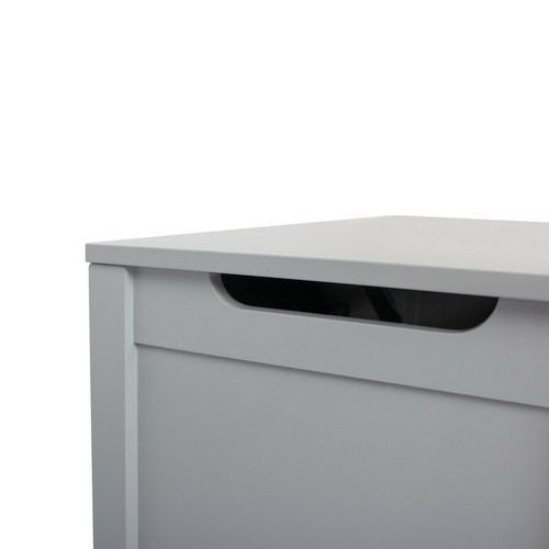 Wooden Toy Box w/ Safety Hinged Lid Storage Bench Home Organization Kids Toy Box - Picture 22 of 35