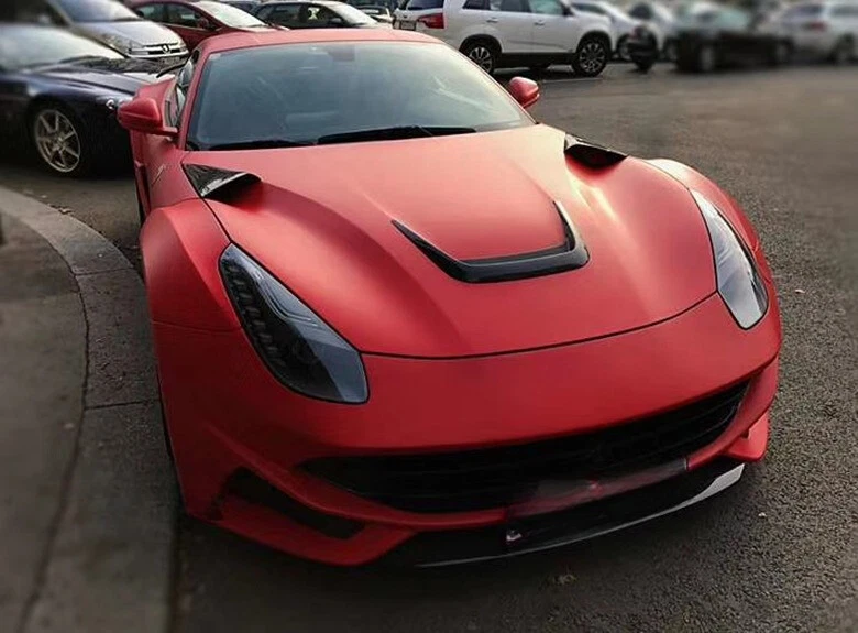 Motor capó delantero 3 piezas fibra de carbono negro para Ferrari F12 Berlinetta 2012-2015 Foto 4 de 4