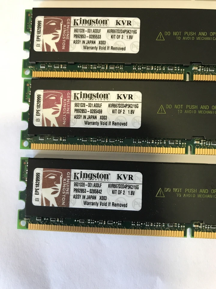 48GB = 6 x 8GB Kingston DDR2 667MHZ KVR667D2D4P5K2/16G Memory (for servers only) - Image 3 of 4