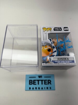 Star Wars Ahsoka Funko Pop 409 Signed Rosario Dawson & Ashley Eckstein Certified