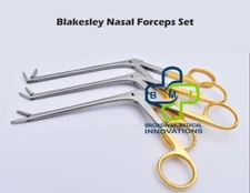 Blakesley Nasal Forceps Set Of 3pcs surgical instrument Straight, 45 & 90 Degree