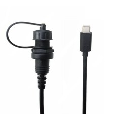 USB 3.1 Type C Panel Mount Connector Waterproof Cable Male to Female Extension