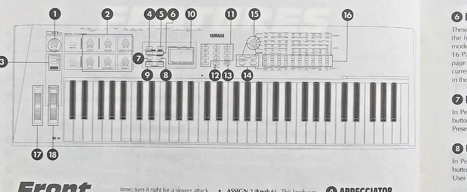 Yamaha CS1x Control Synthesizer Keyboard Original Owner's Manual Book, 1996. - Image 3 of 3