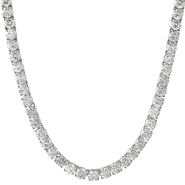 Cubic Zirconia Stainless Steel Chain Necklaces & Pendants for Men