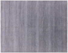 8' 2" X 10' 3" Savannah Grass Gabbeh Wool & Silk Handmade Rug - Q4552