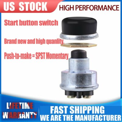 Push-to-make  Waterproof Car Boat Truck Switch Push Button Start Starte12 V 20A