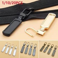 1-20PCS Zipper Fixer Repair Pull Tab Kit Replacement Molded Slider Fix Puller
