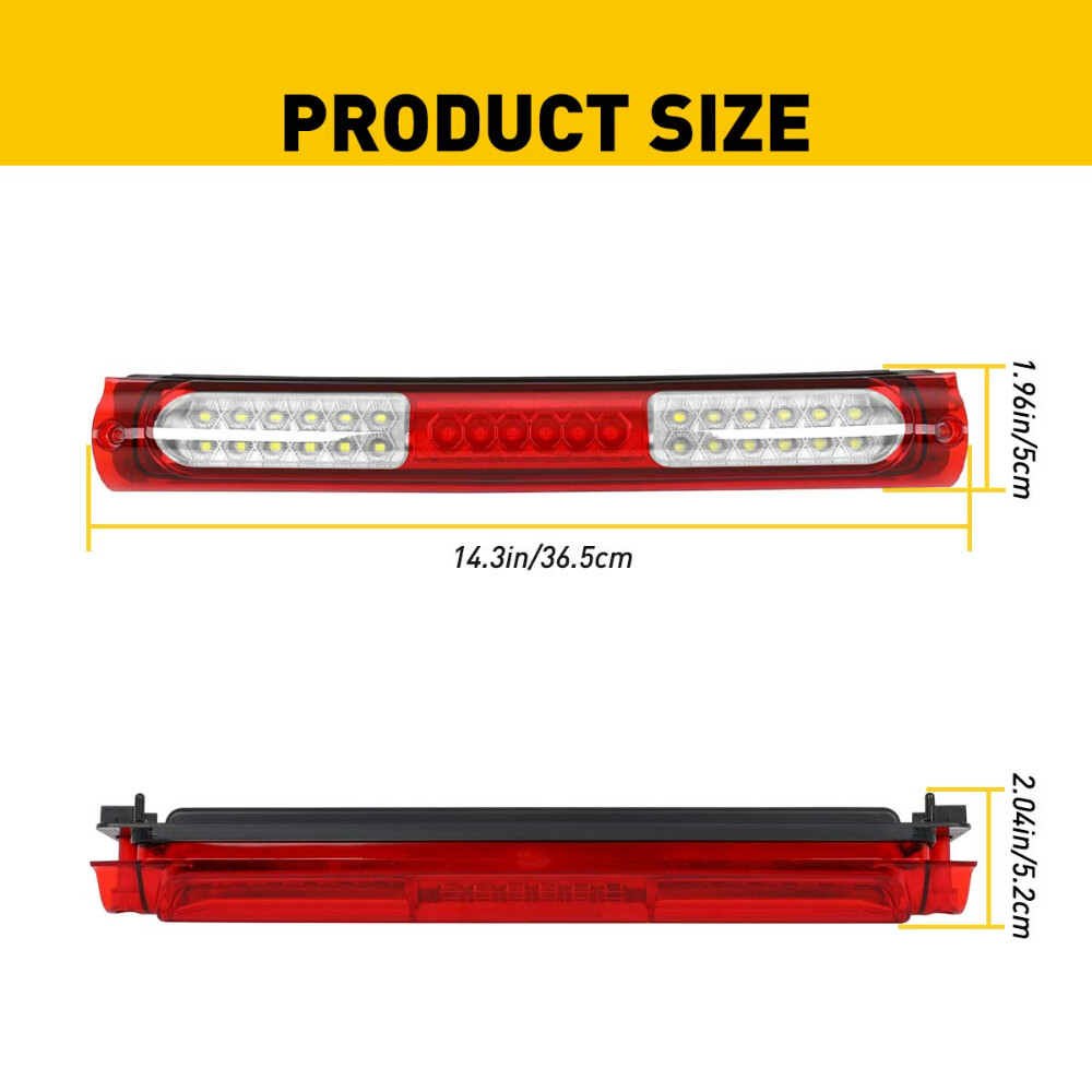 For 2000-05 Ford Excursion Full LED Third 3RD Tail Brake For 2000-05 Ford Excursion Full LED Third 3RD Tail Brake