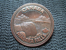 CANADA NIAGARA FALLS SCENERY BELT BUCKLE VINTAGE RARE 1990s WATERFALL CHINA