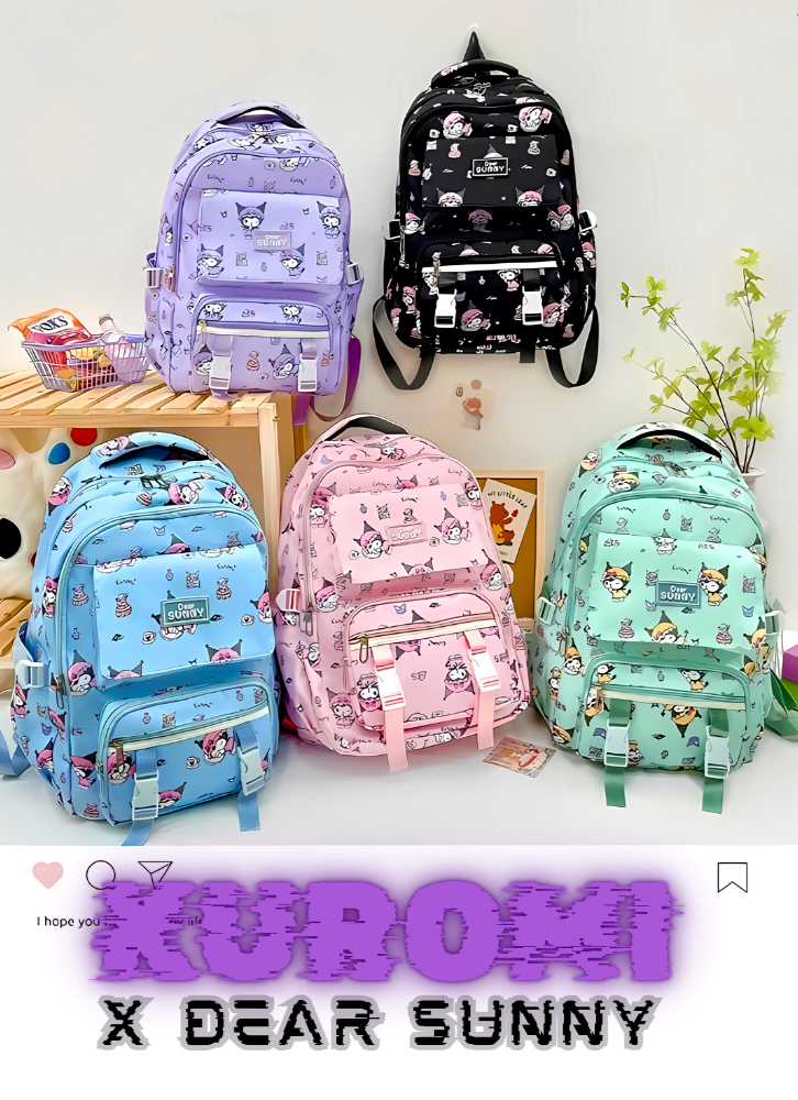 Kuromi Dear Sunny Graphic Backpack | Perfect for Everyday Kuromi x Dear Sunny graphic backpack New | Mercari main image 4