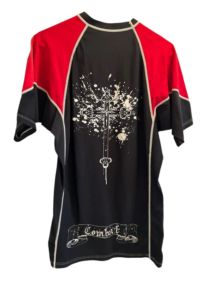 Ropa de combate MMA agarre protector contra erupciones XL para hombre Y2K 80 % nailon 20 % lycra Foto 2 de 4