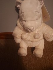 Snowflake Winnie The Pooh Plush 12 Disney Store Winter Silver Stuffed Pooh