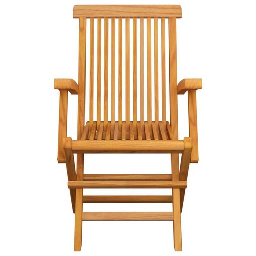 Garden Chairs with Anthracite Cushions 6 pcs Solid Teak Wood K0M1 - Picture 5 of 11