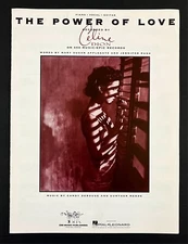 1986 The Power Of Love Celine Dion Applegate Derouge Piano Vocal VTG Sheet Music