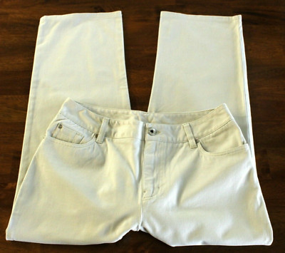 Women's New Nordstrom Pants Cropped Stretch Light Gray LowRise Size 6 Inseam 23''