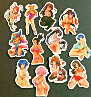 Sexy Japanime Japan Adult Decals for Laptop Guitar Skateboard- Your Choice4D