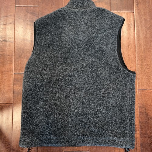 Vintage 90’s STRUCTURE Men's Fleece Zippered Vest Size Medium Gray - Picture 4 of 8