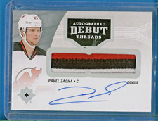 2016/17 UD ULTIMATE COLLECTION Pavel Zacha AUTOGRAPED DEBUT PATCH AUTO RC /99