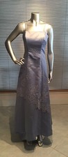 Elegant May Queen Prom Bridal Dress Silver Blue S Chest38  Waist 34  Easy Carry