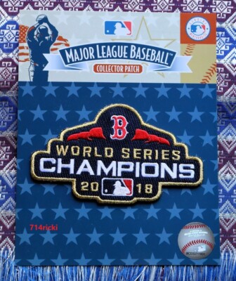 2018 MLB World Series Champions Boston Red Sox Patch Collector Ring Ceremony