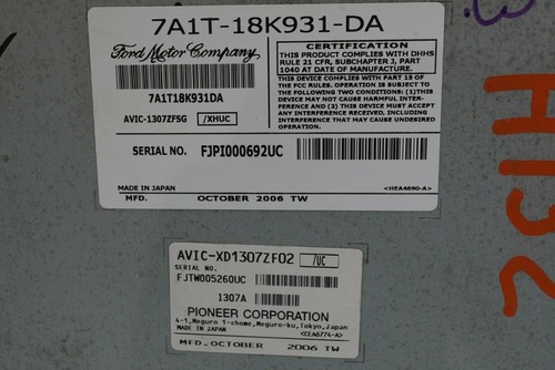 2007 - 2009 Lincoln Mkx AM FM radio reproductor de CD audio módulo receptor con código OEM - Imagen 7 de 10