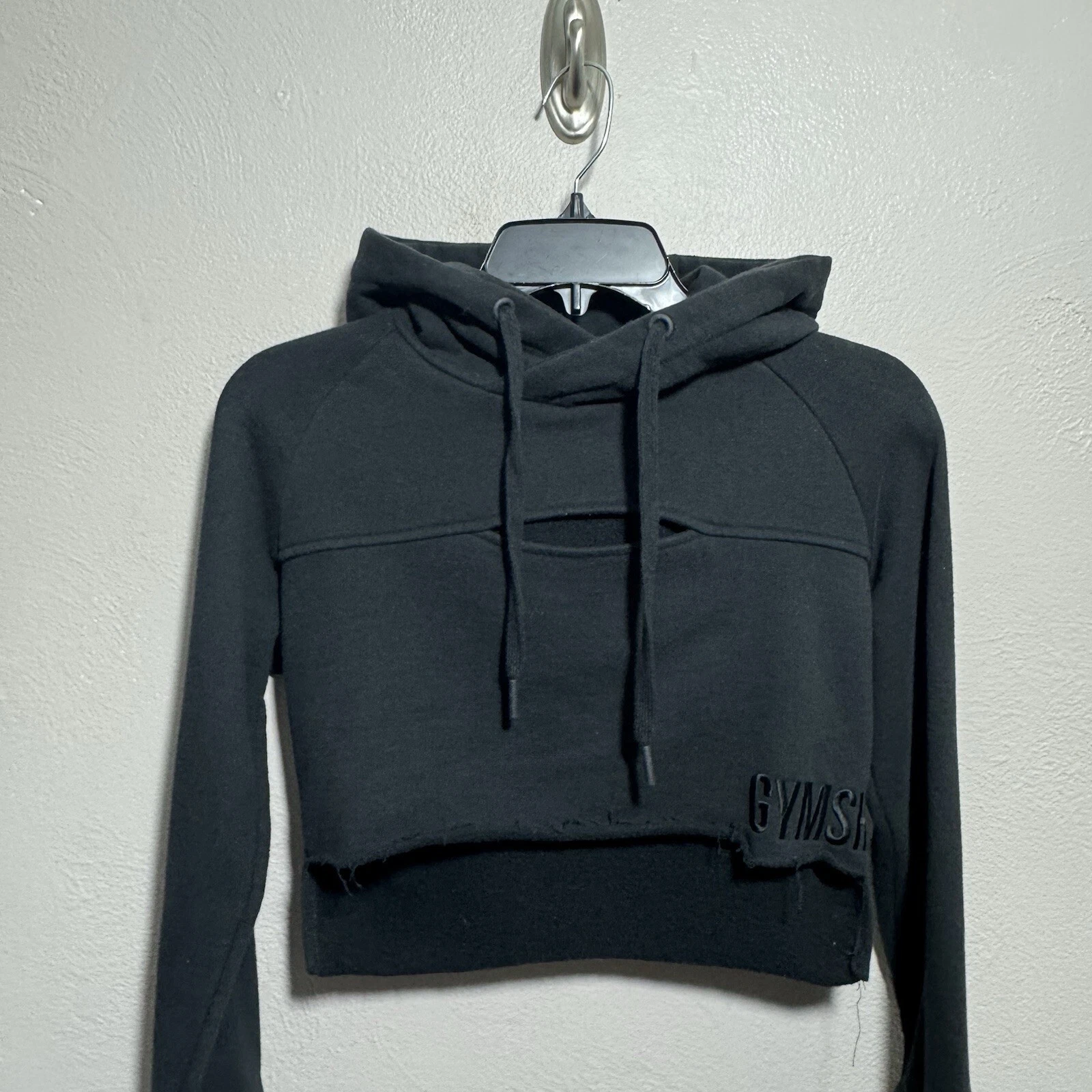 gymshark cropped pullover hooded sweatshirt yoga hoodie