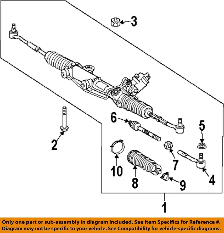 Used Rack and Pinion Assembly fits: 2014 Mercedes-benz Mercedes e-class 207 Type - Image 3 of 4