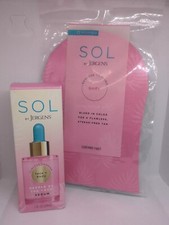 SOL by Jergens sunless,tanning face  body 1 FL oz bottle w/Applicator Mitt