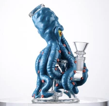 7 Inch Mini Small Octopus Heady Glass Bong Hookah Tobacco