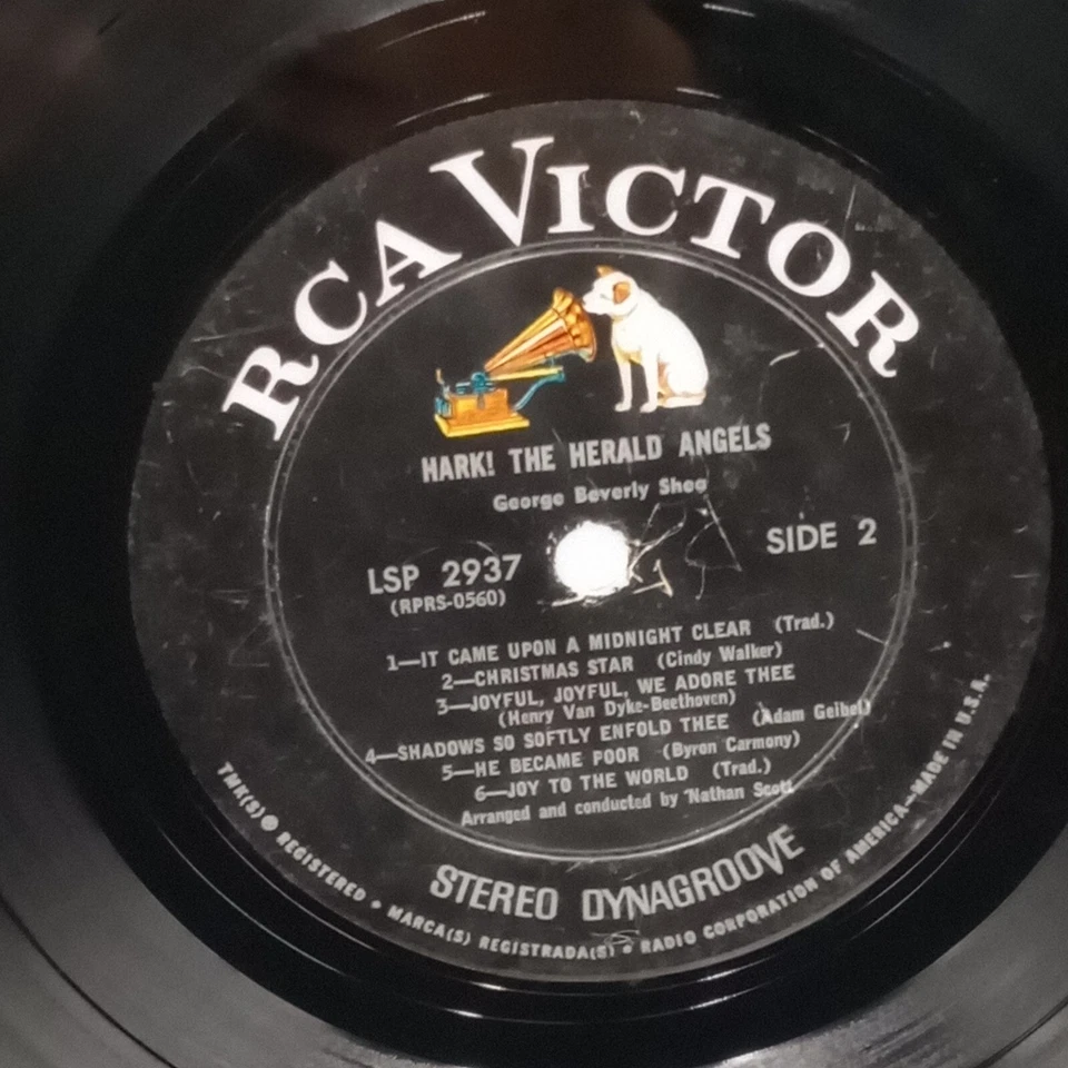 BOXDG29 George Beverly Shea - Hark! The Herald Angels Mono RCA Victor LP - Image 3 of 4