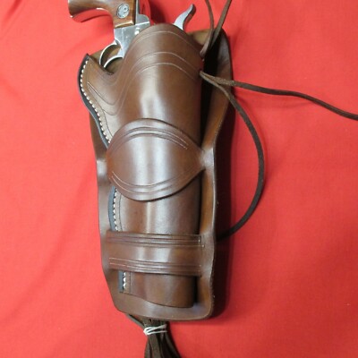 Peacemaker 45 Western Double Loop Leather Holster Line Tooled and Taurus Judge 