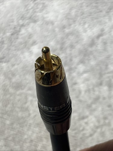 Monster Cable RCA Male to 2 RCA Female Splitter Y Cable 7 Inch Gold Tipped - Picture 5 of 9