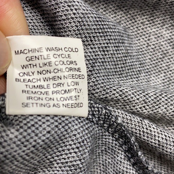 Notations Gray Black Circle Patterned Button Fron… - image 9