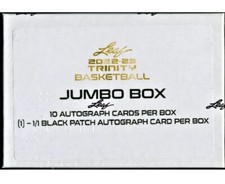 2022-23 Leaf Trinity Basketball Jumbo 10 Autos + 1/1 Black Auto Patch Sealed Box