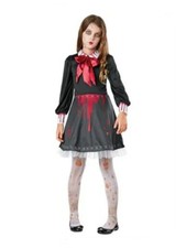 Seasons Girl's Zombie Babydoll Costume - Medium 8-10