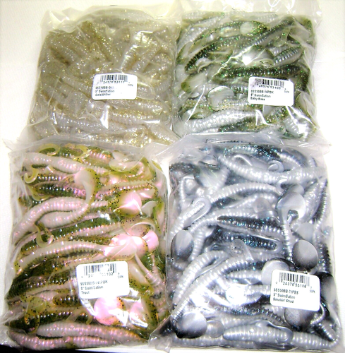 Herr Twister 3-Inch Meenie Lure-Packung - 20 Stück Orange Gummifische