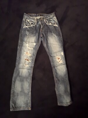 FORPLAY Herren Destroyed Jeans W32 L34 Slim Straight, top, wie neu