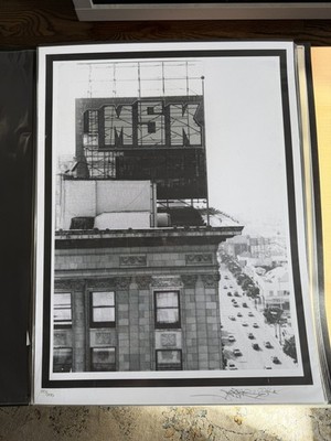 Saber MSK AWR ''MSK Billboard'' 2- Color Silkscreen 2009 Signed and Numbered Mint