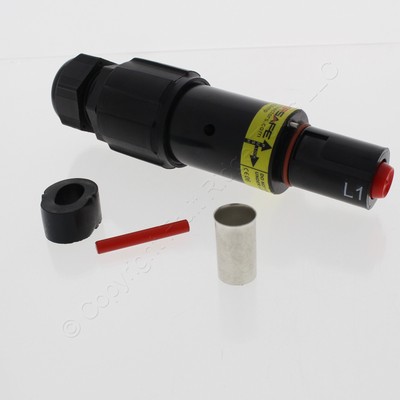 Phase 3 Powersafe SLD-1-BK-S120-M40A Female Drain Line 1 Black Set Screw 15-23mm