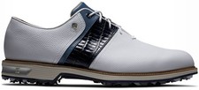 NEW Mens FootJoy DryJoys Premiere PACKARD Golf Shoes, Size 9.5 MEDIUM,WHITE/NAVY