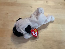 Ty Beanie Baby "Pugsly" Pug Dog